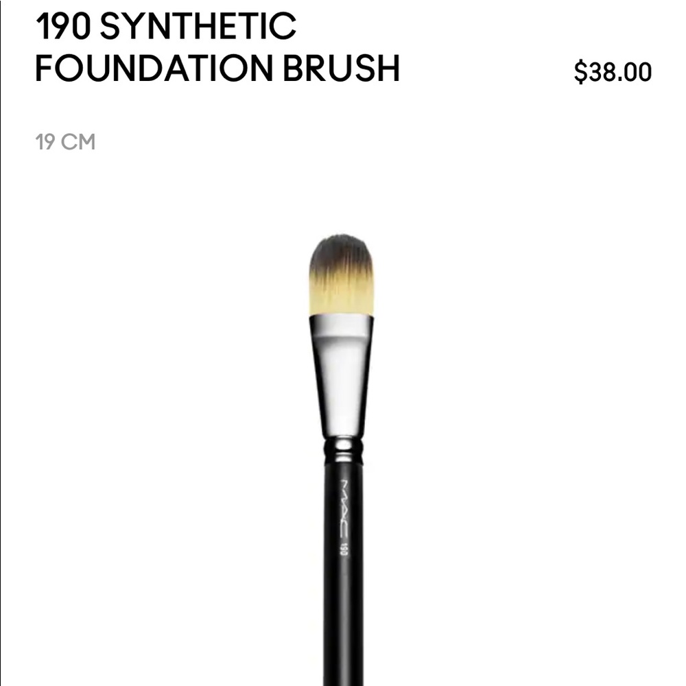 EUC MAC 190 SYNTHETIC FOUNDATION BRUSH